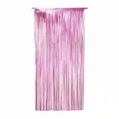 Cortina De Tiras Para Decoracion De Fiestas Color Rosada