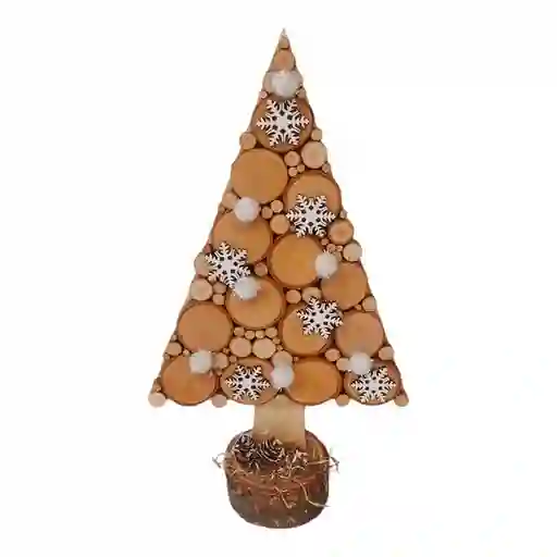 Arbol Santini Decorativo 7x31cm Madera Madera