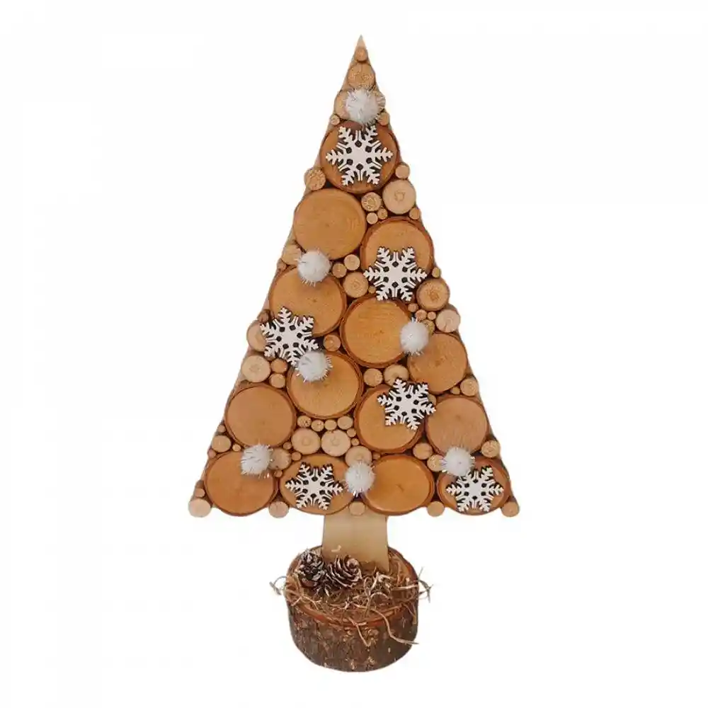 Arbol Santini Decorativo 7x31cm Madera Madera