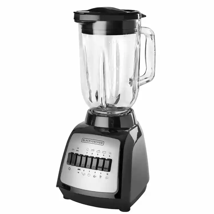 Licuadora Black+decker 10 Velocidades Jarra De Vidrio 1.25l