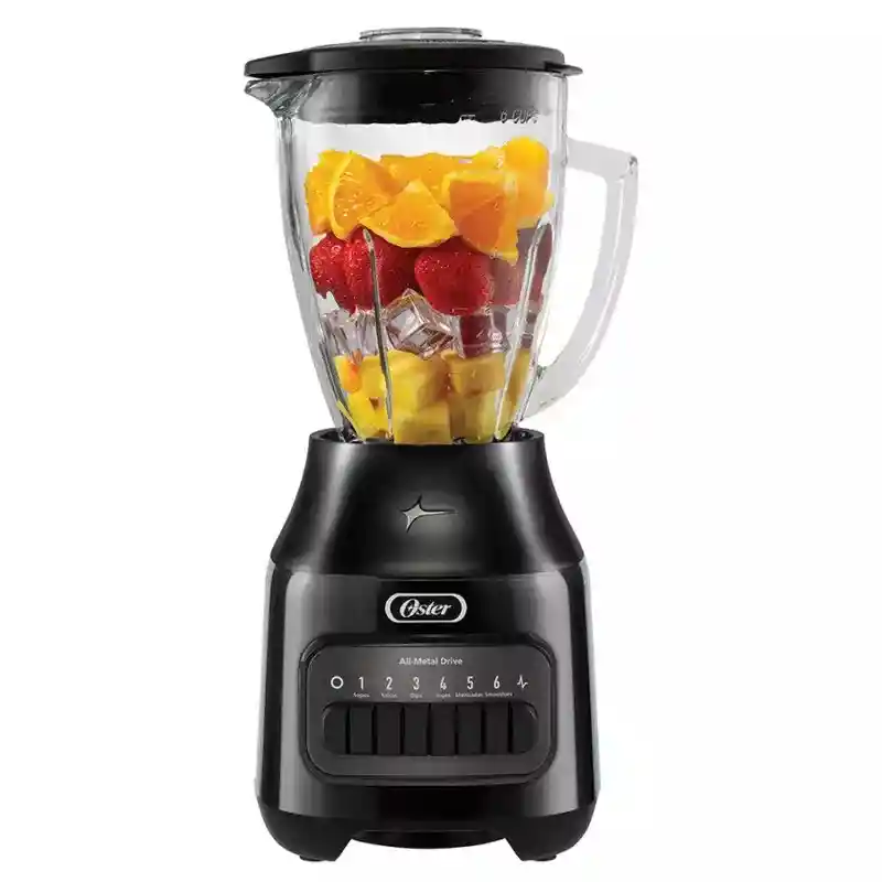 Licuadora Oster, 6 Velocidades + Pulso, Vaso De Vidrio, 1.5 Litros