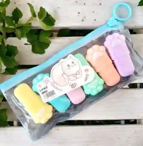 Kit De Resaltadores Garritas 6 Unidades Color Pastel