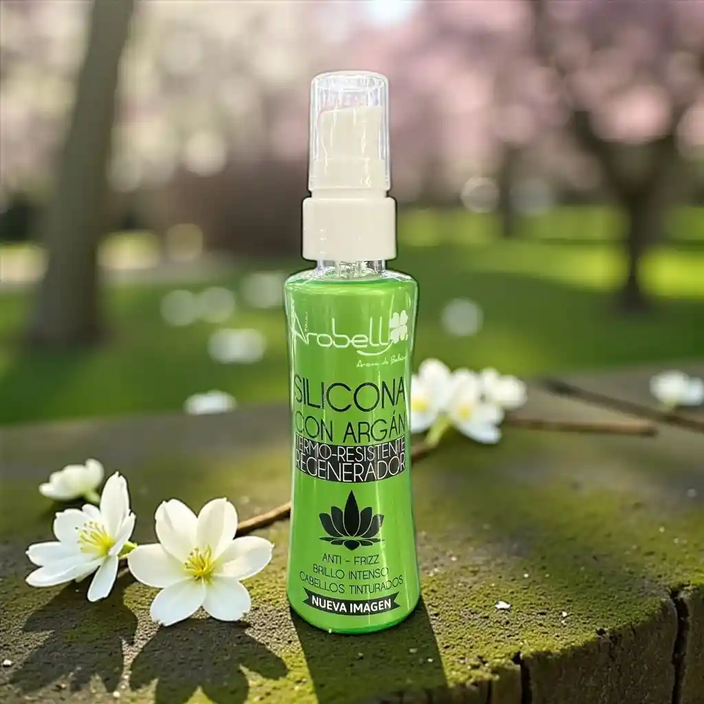 Silicona Con Argán Termo Resistente Reparadora Arobell X 60 Ml