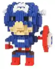 Set Blocks Armables Capitan America Mini Bloques 3d Construccion Cantidad De Piezas 600 Para Niño, Hombre O Mujer
