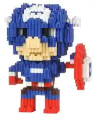 Set Blocks Armables Capitan America Mini Bloques 3d Construccion Cantidad De Piezas 600 Para Niño, Hombre O Mujer