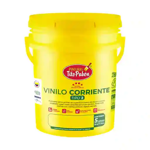 Caneca Vinilo Tipo 2 Corriente X 5 Galones