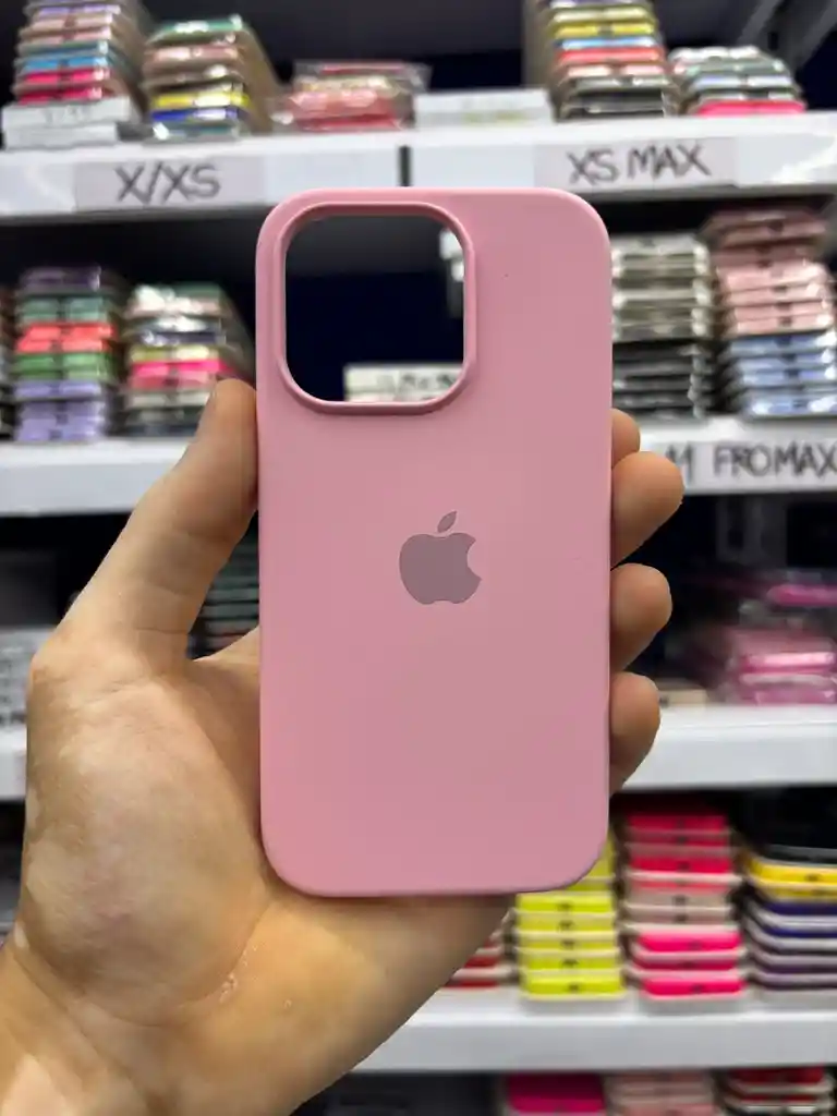 Iphone 12 / 12 Pro | Color Rosa Pink | Silicone Case | Rigido | Carcasa Protectora | Antihumedad