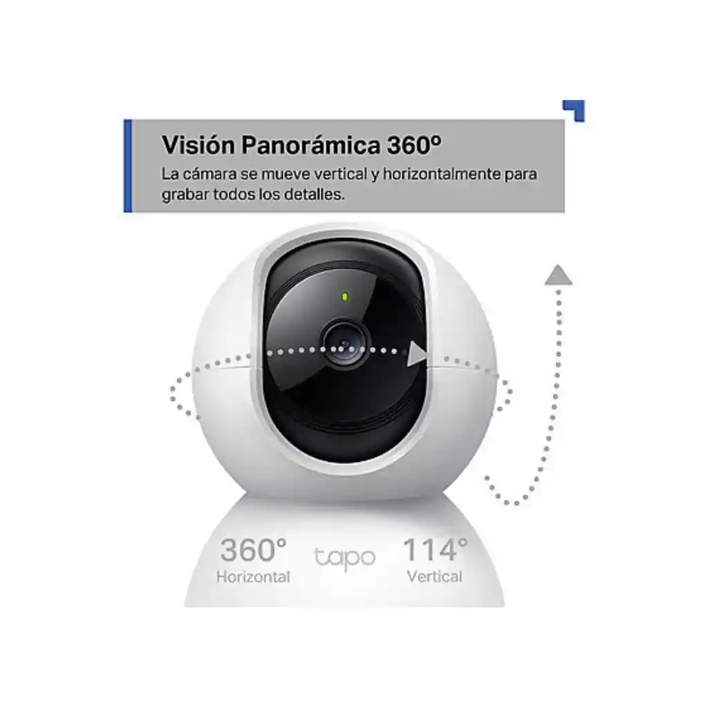 Camara Wifi Tp-link Tapo C210 2k Giratoria Voz App Celular - Blanco