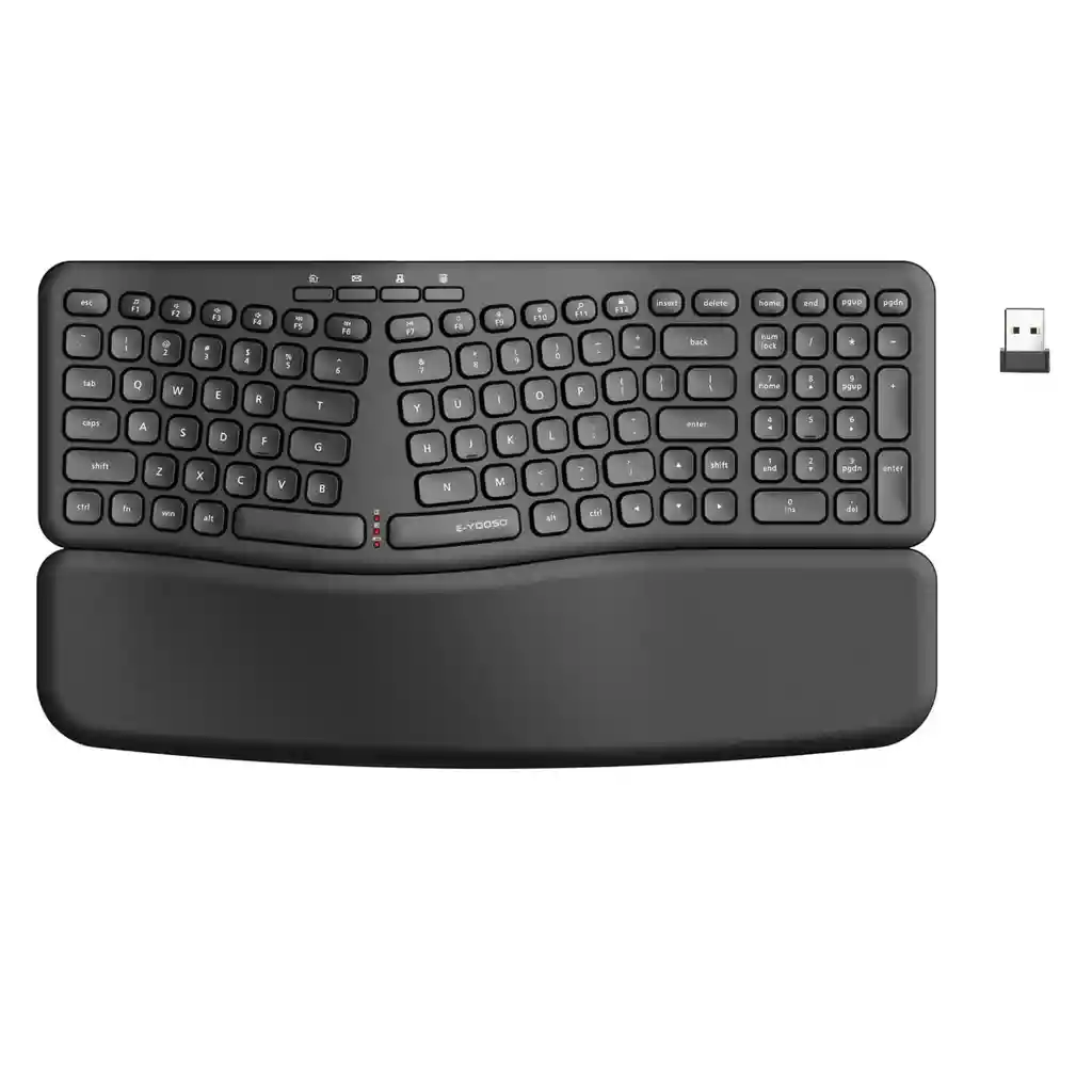 Teclado Inalambrico Ergonomico E-yooso K757 Con Reposamuñeca