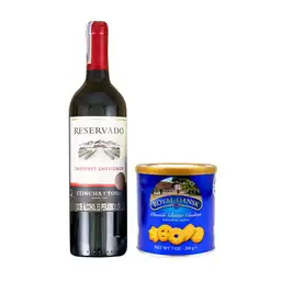 Vino Concha Y Toro + Galleta Royal 750 Ml