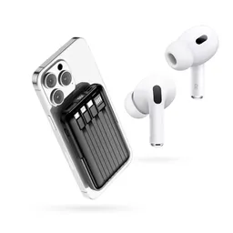 Powerbank Para Iphone Mag Safe 22.5w Carga Rapida + Audífonos Air Pod Segunda