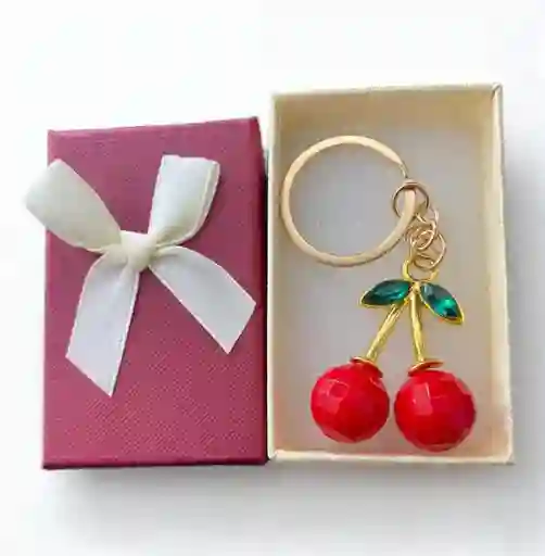 Llavero Diseño De Cerezas Grandes Para Hombre O Mujer Para Llaves