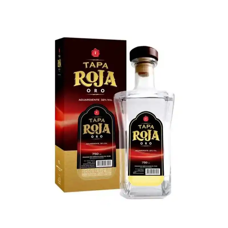 Aguardiente Tapa Roja Oro 750ml