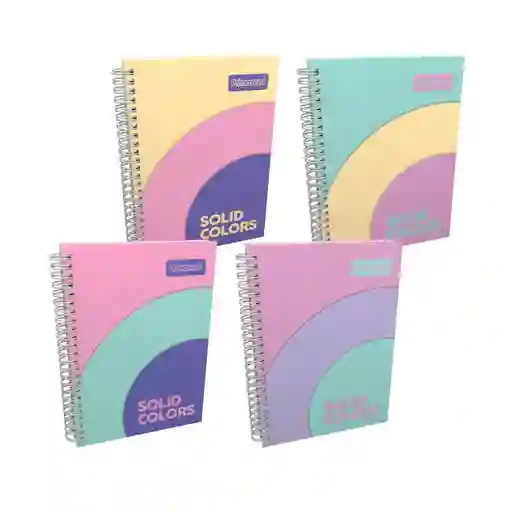 Cuaderno Primavera Pequeño 7 Materias Unicolor Mujer