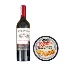 Vino Concha Y Toro + Galleta Danisa 750 Ml
