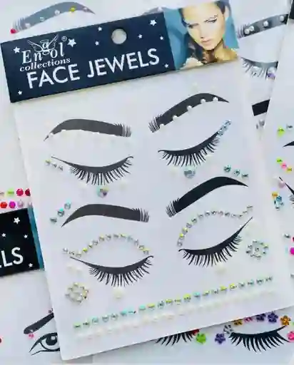 Perlas Gemas Adhesivas Para Rostro Maquillaje Para La Cara Engol
