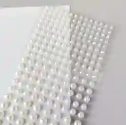Gemas Faciales Autoadhesivas Blancas Para El Rostro Pequeñas