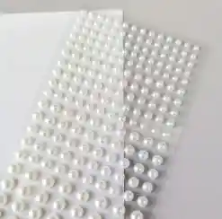 Gemas Faciales Autoadhesivas Blancas Para El Rostro Pequeñas