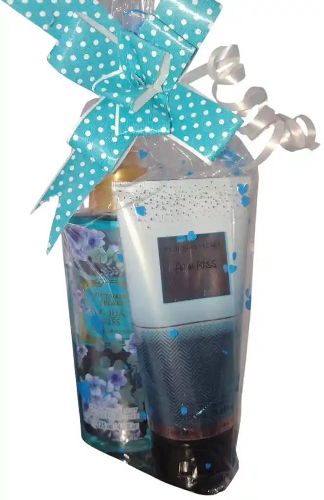 Kit Victorias Secret Crema 100 Ml + Splash 125ml Aqua Kiss