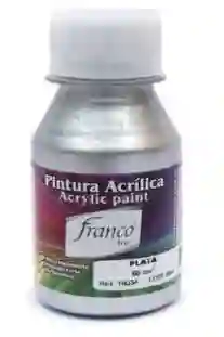 Acrilico Botero Metalizado Plateado 30 Ml