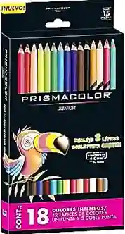 Colores, Prismacolor Junior- 15 Colores, Incluye 3 Lápices Doble Punta Gratis.