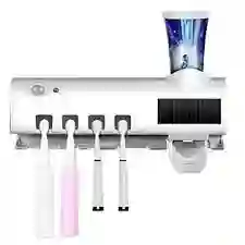 Porta Cepillo Con Esterilizador Uv Y Dispensador Automático