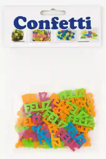 Confeti Diseño De Feliz Cumpleaños De Colores Neon Decoracion De Fiestas