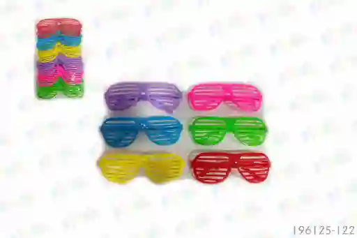 Lentes De Plástico De Rejilla En Forma De Corazon Multicolor Neon Para Fiesta
