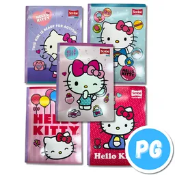 Cuaderno Cosido 100 Hojas Hello Kitty Cuadros Scribe Master Mas