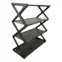 Organizador De Zapatos 4 Niveles Mueble Estable Resistente - Negro