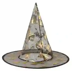 Sombrero De Bruja Para Halloween Transparente Con Distintas Figuras