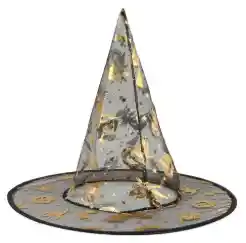 Sombrero De Bruja Para Halloween Transparente Con Distintas Figuras