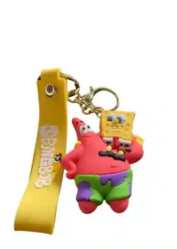 Llavero Diseño De Patricio Y Bob Esponja De Spungbob Para Hombre O Mujer Para Llaves