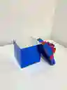 Caja Cubo 12x12 Cm Azul Color Azul Brllante