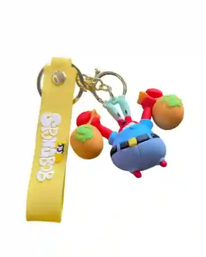 Llavero Diseño De El Señor Cangrejo De Spungbob Para Hombre O Mujer Para Llaves
