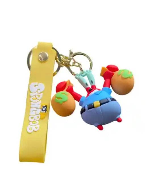 Llavero Diseño De El Señor Cangrejo De Spungbob Para Hombre O Mujer Para Llaves