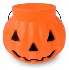 Calabaza Mediana Para Pedir Dulces Color Naranja Para Halloween