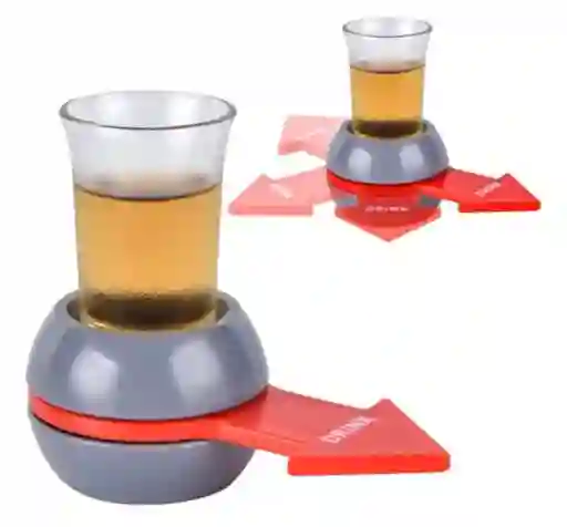 Shot Spinner - Juego De Fiesta - Juego De Beber - Spin Shot Juego De Mesa Cerveza