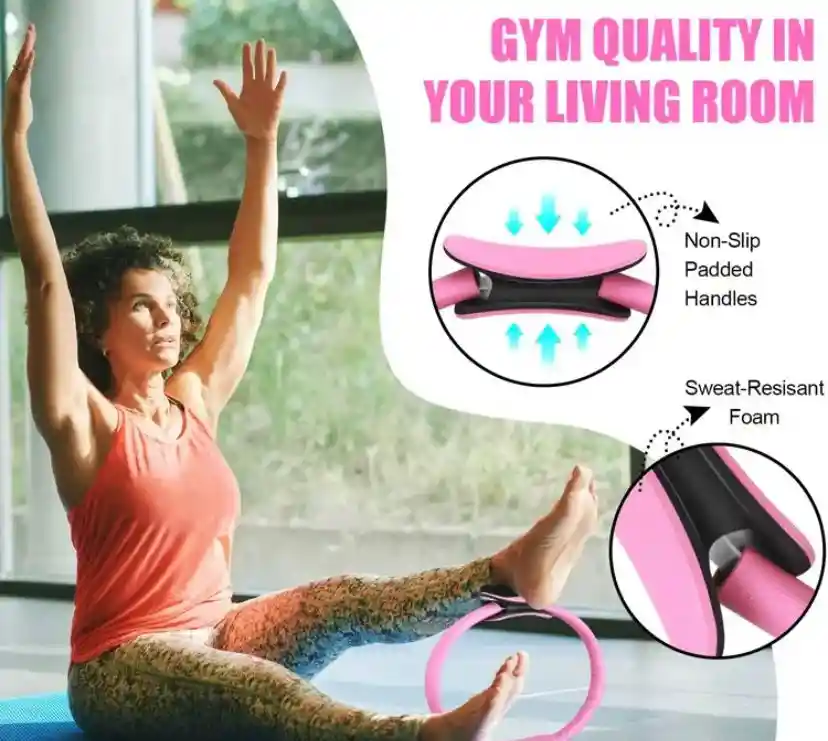 Aro De Pilates- Anillo De Resistencia Para Tonificar Cuerpo Y Pierna - Anillo De Fitness Yoga Pilatess-círculo Elástico Para Entrenamiento En Casa