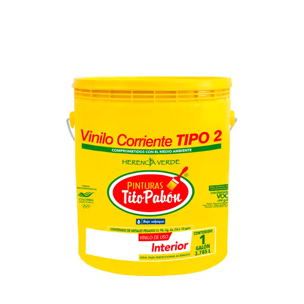 Galon Vinilo Tito Pabon Tipo 2 Corriente