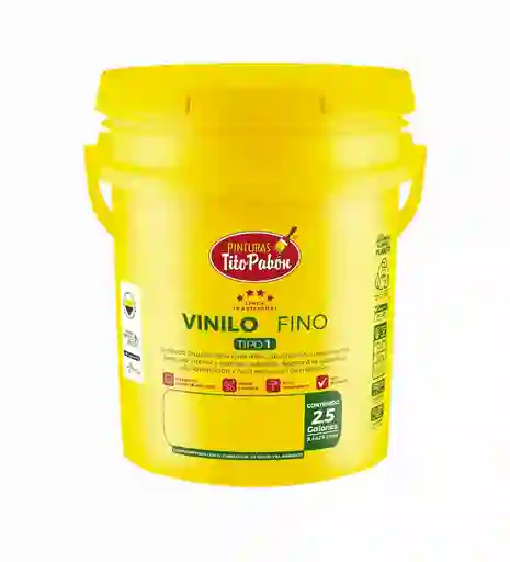 Balde Vinilo Tito Pabon Tipo 1 Fino 2.5 Galones