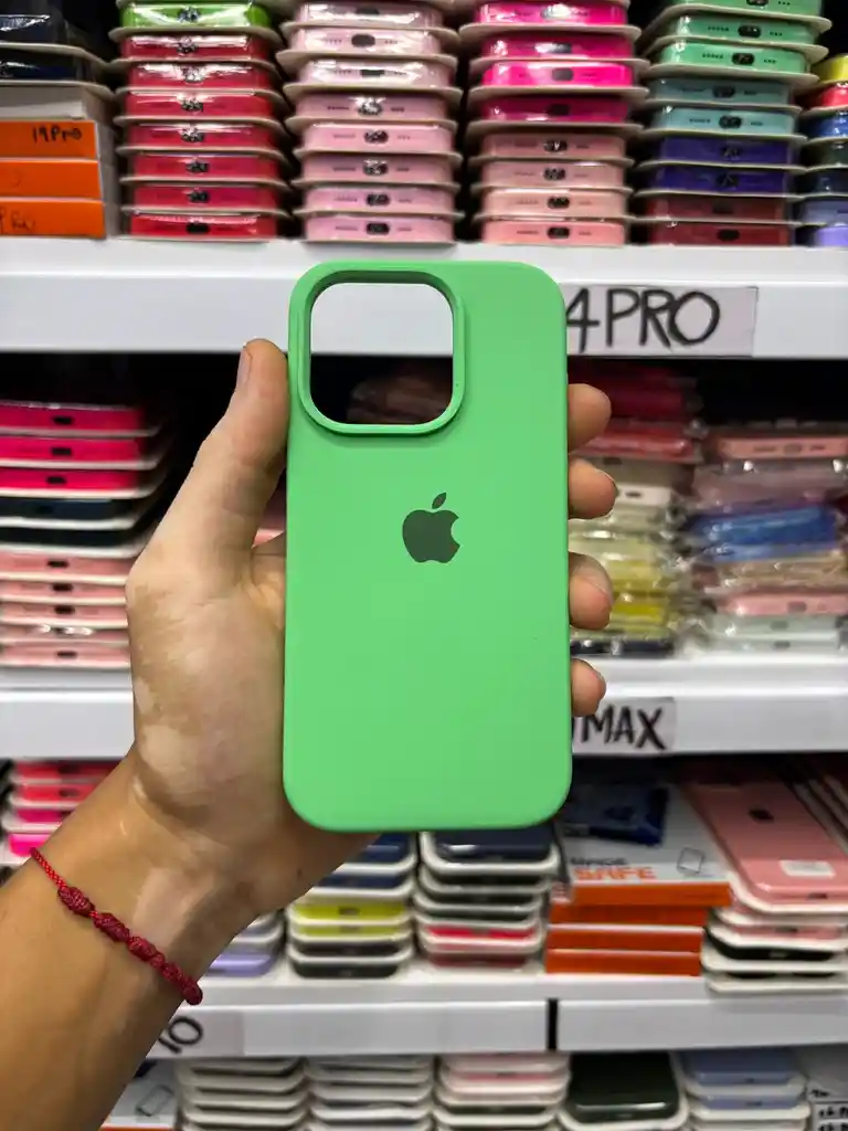 Iphone 14 Pro | Color Verde Aguamarina | Silicone Case | Rigido | Carcasa Protectora | Antihumedad