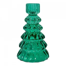 Portavela Santini 8x13cm Verde Vidrio