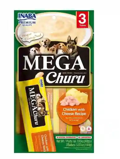 Dog Mega Churu Chicken With Cheese Recipe / Bolsa X 3 Unidades X 48 G