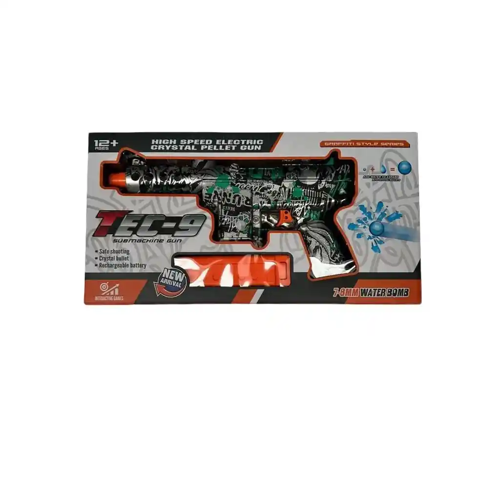 Pistola Hidrogel Gel Orbis Tec-9 Graffiti Style Series