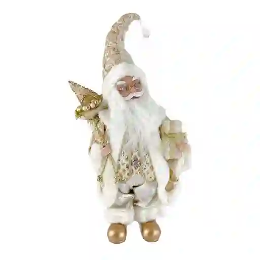 Santa Navideño Santini 13x40cm Gold