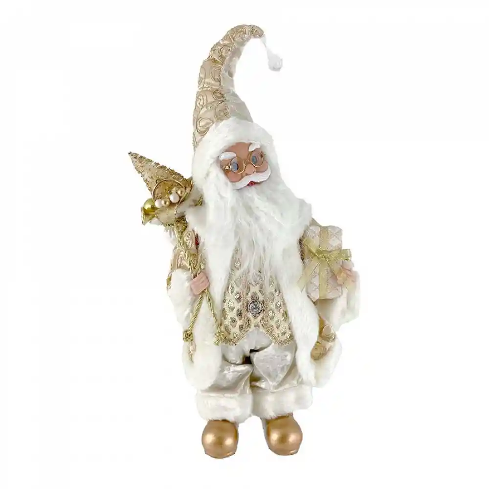 Santa Navideño Santini 13x40cm Gold