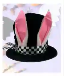Sombrero Copa Alta Orejas Largas De Conejo Disfraz Para Halloween