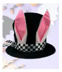 Sombrero Copa Alta Orejas Largas De Conejo Disfraz Para Halloween
