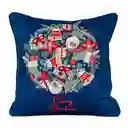 Cojin Expressions Merry Christmas Esfe 45x45cm Azul